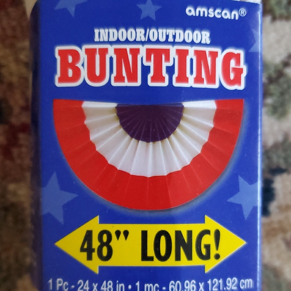 4th Of JULY Amscan Red, White, and Blue Bunting